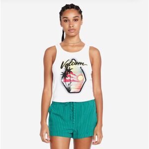 VOLCOM LADIES TANK THAT ONE BABY SIZE SMALL 100% cotton NWT